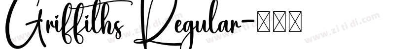 Griffiths Regular字体转换